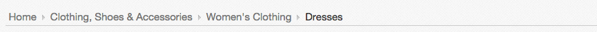 Breadcrumb example